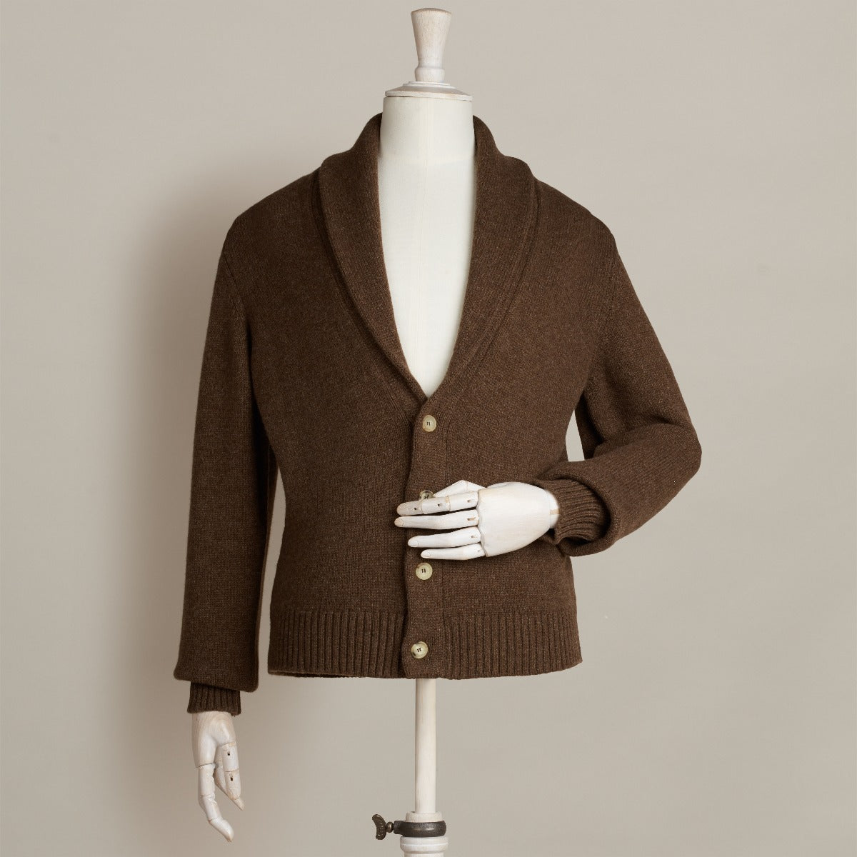 Anderson and sheppard shawl collar cardigan best sale