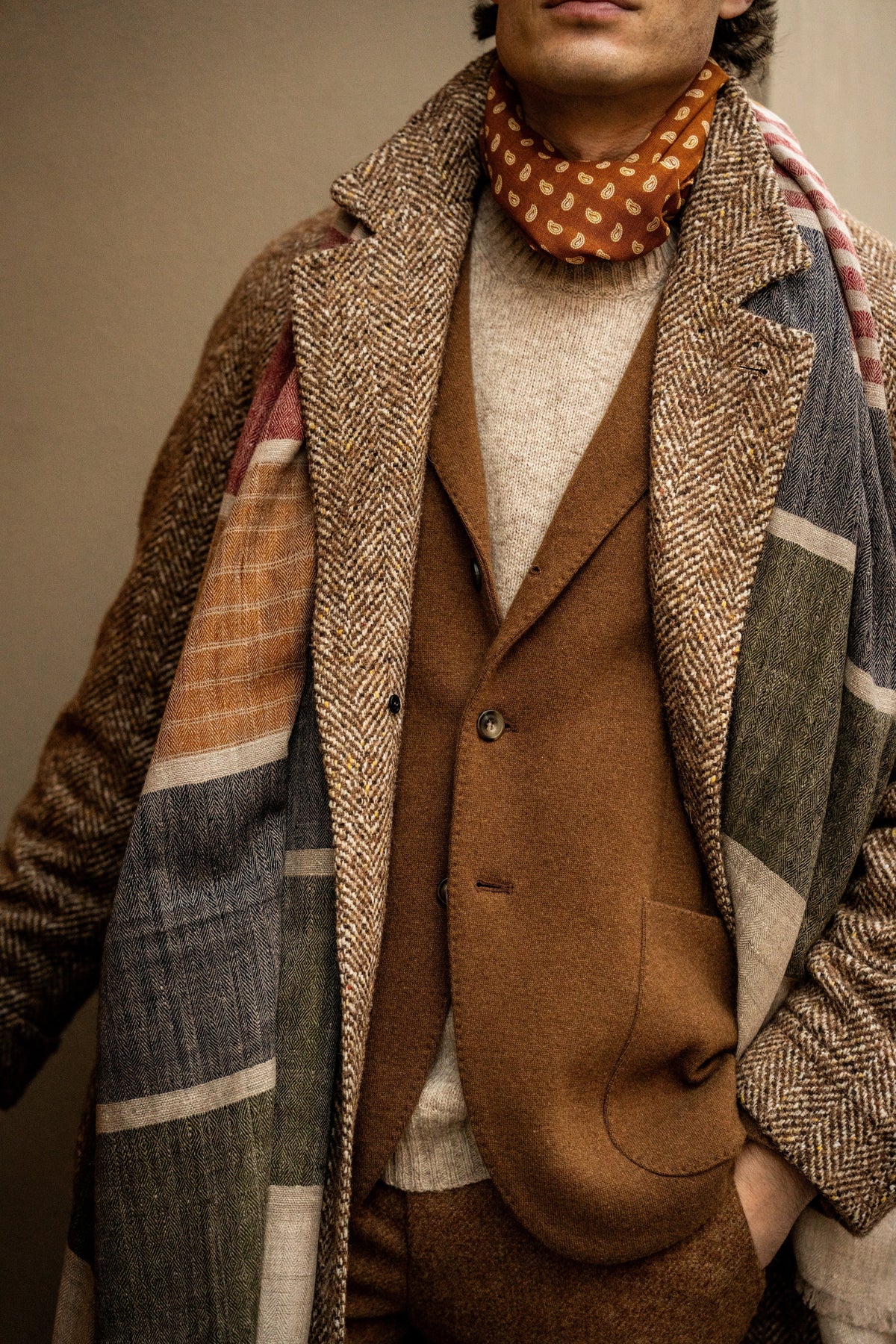 Cashmere Blend Unstructured Knitted Blazers