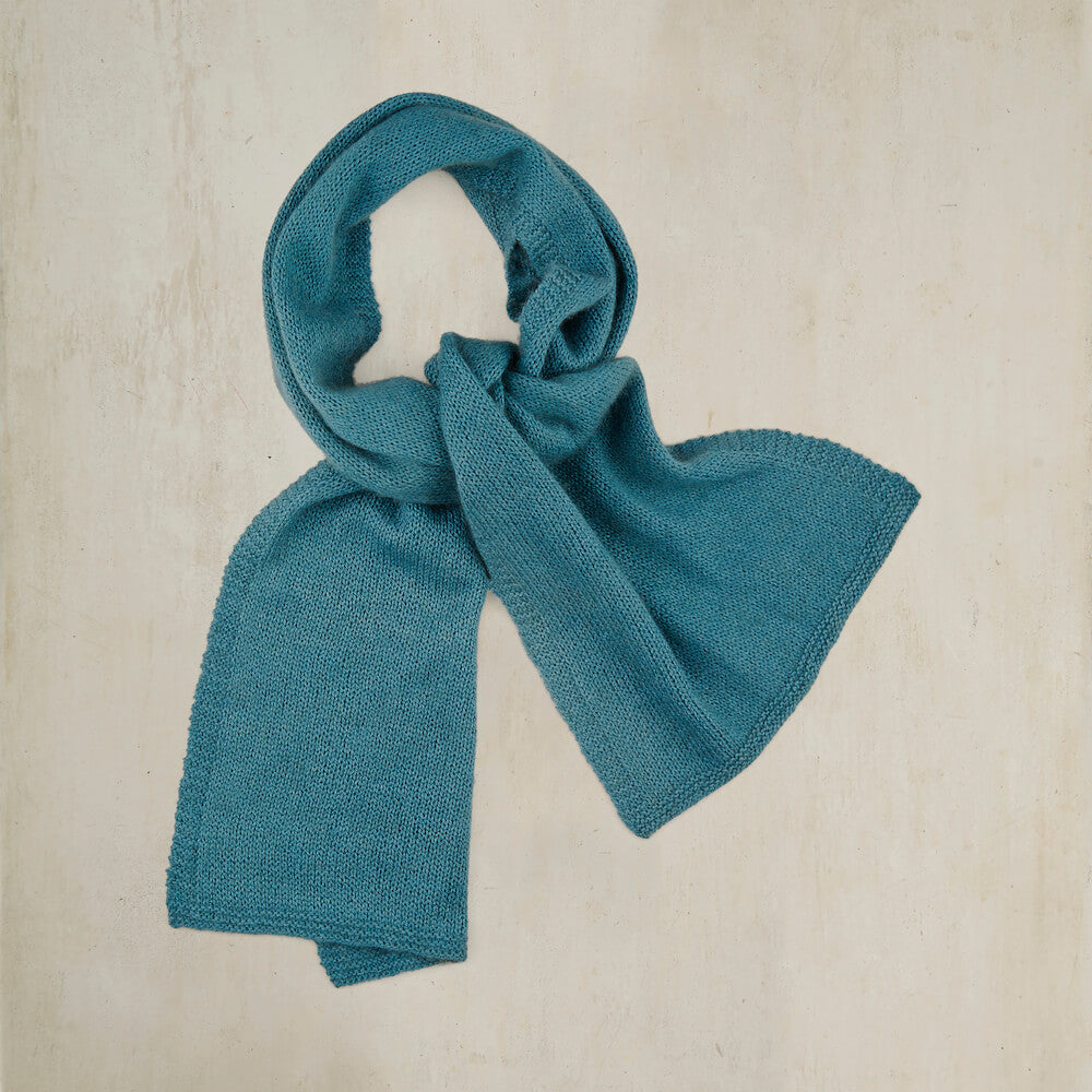 Muskox Knitted Scarf Aqua