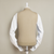 12-Gauge Cashmere Blend Waistcoat With Pockets In Natural