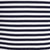 Short Sleeve Knitted Striped T-Shirt In Navy