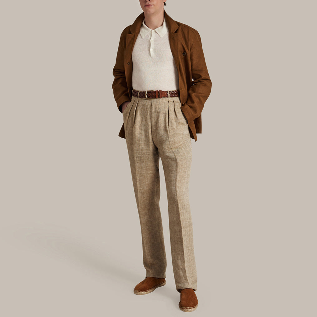 Linen Jacket No. 2 In Tobacco