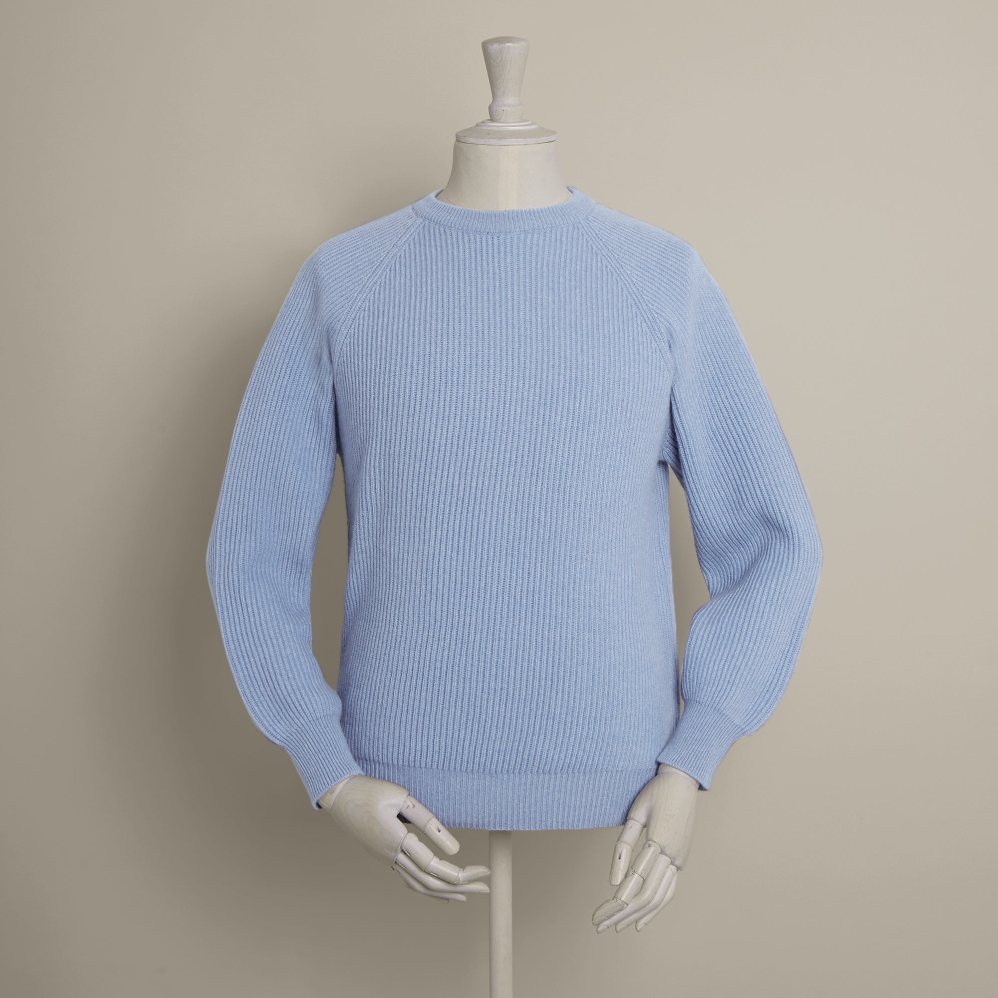 English Rib Cashmere Sweater In Sky