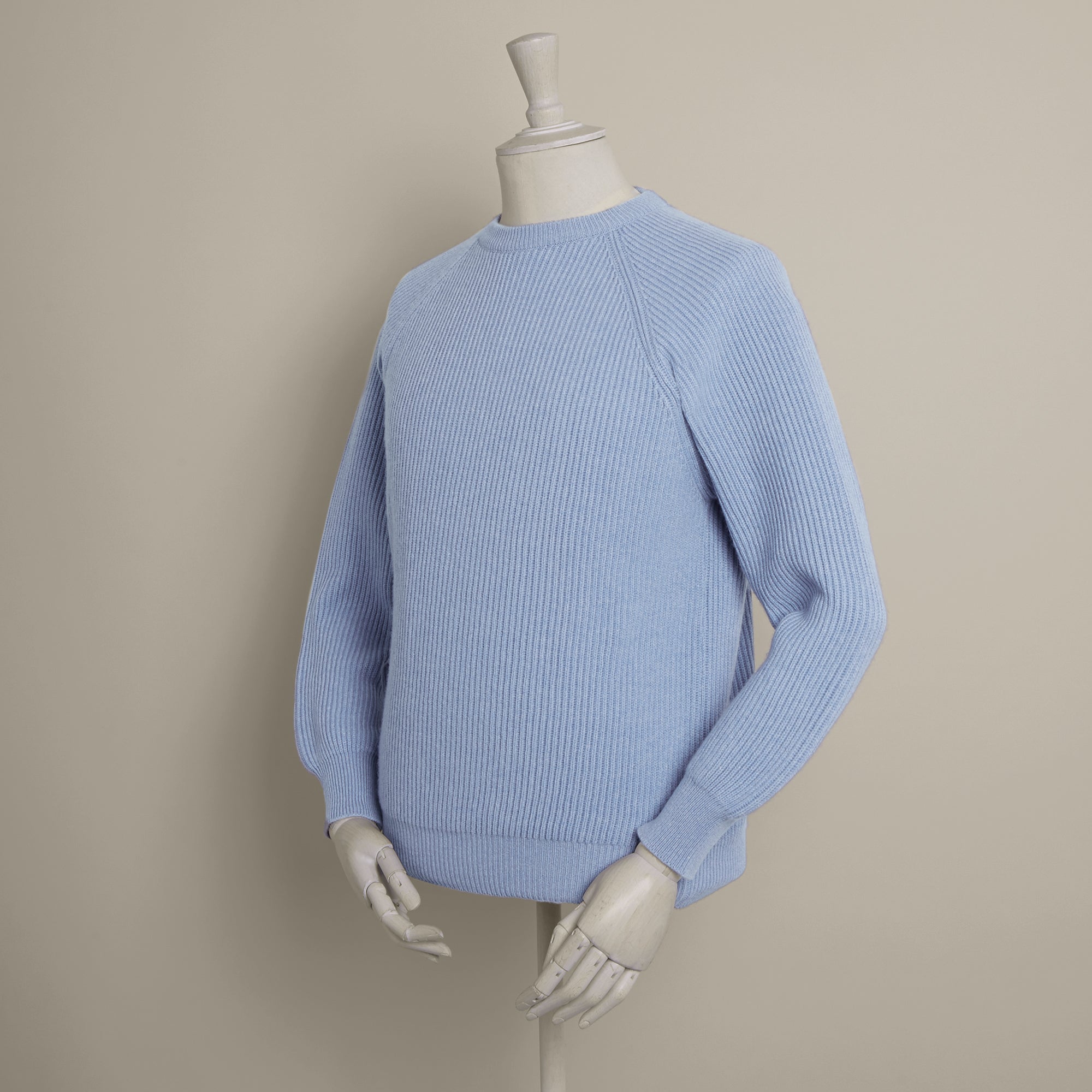 English Rib Cashmere Sweater In Sky