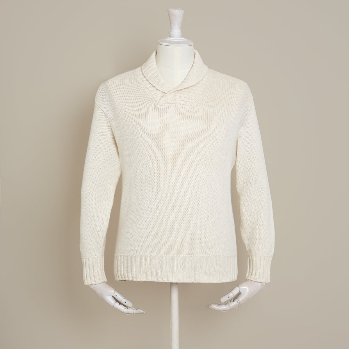Shawl Collar Cashmere Sweater