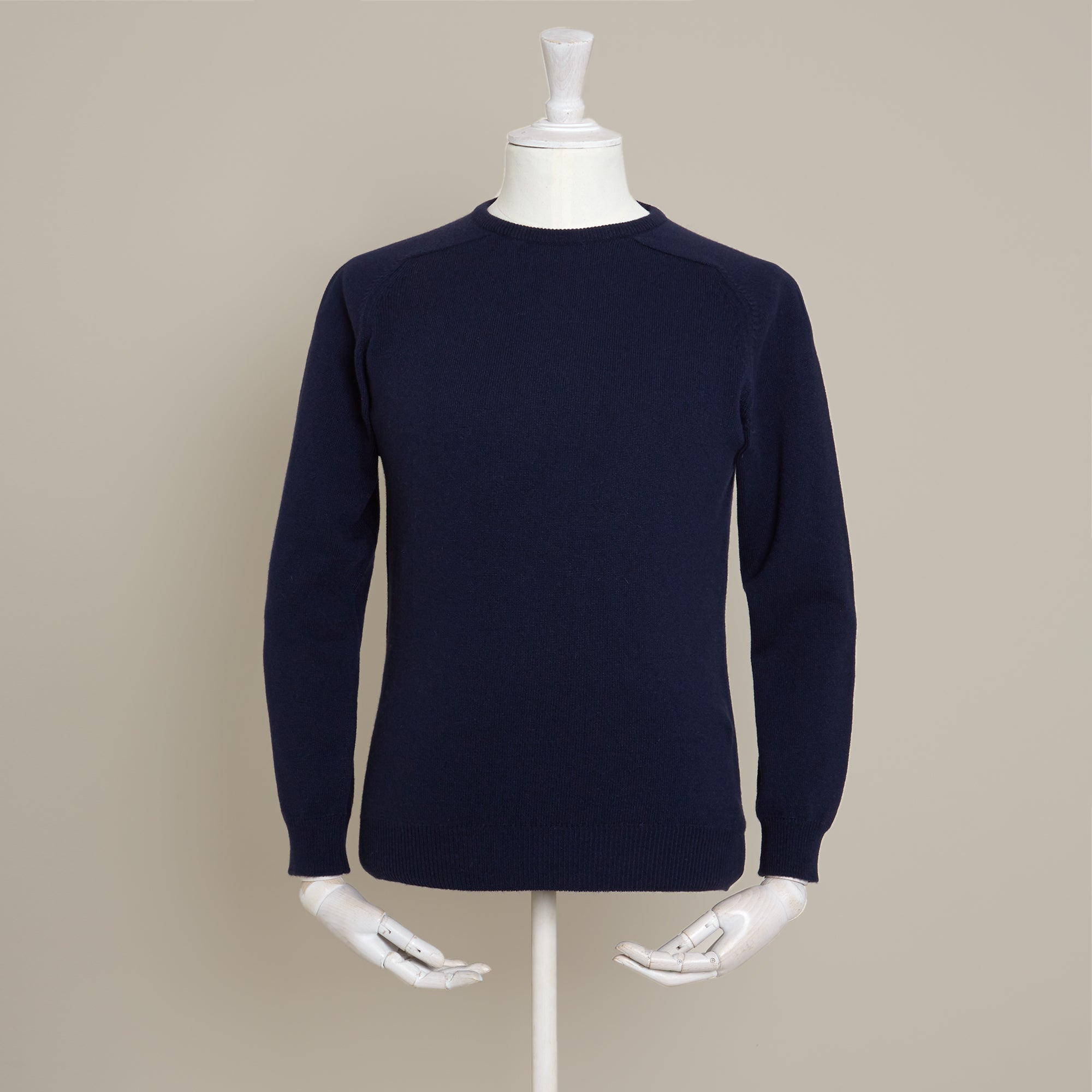 Cashmere Crew Neck Sweater In Navy