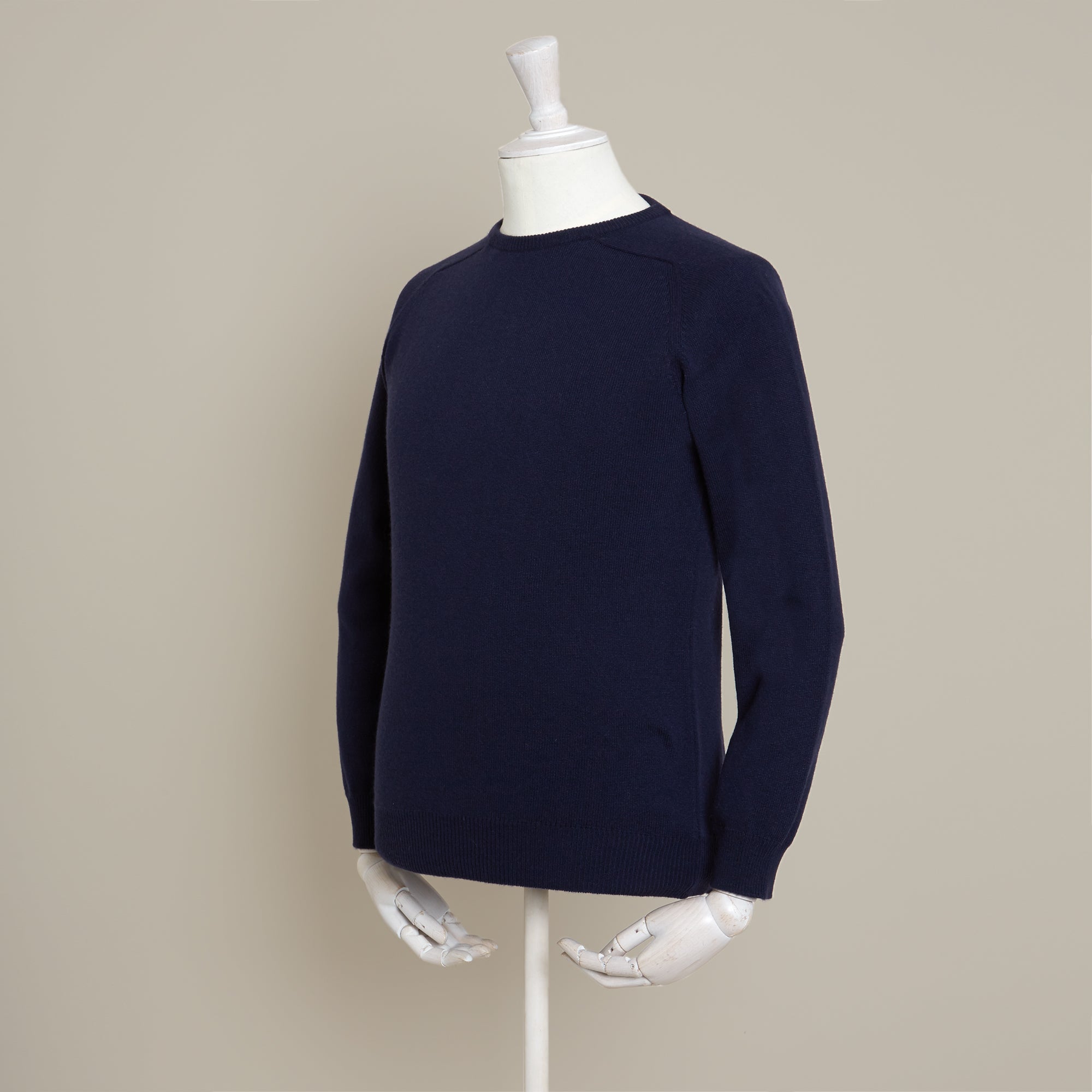 Cashmere Crew Neck Sweater In Navy