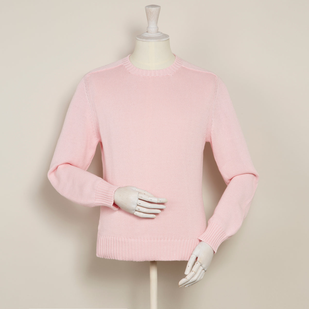 Saddle Shoulder Cotton Sweater Light