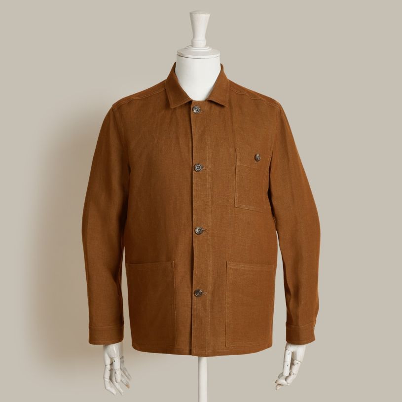 Linen Jacket No. 2 In Tobacco