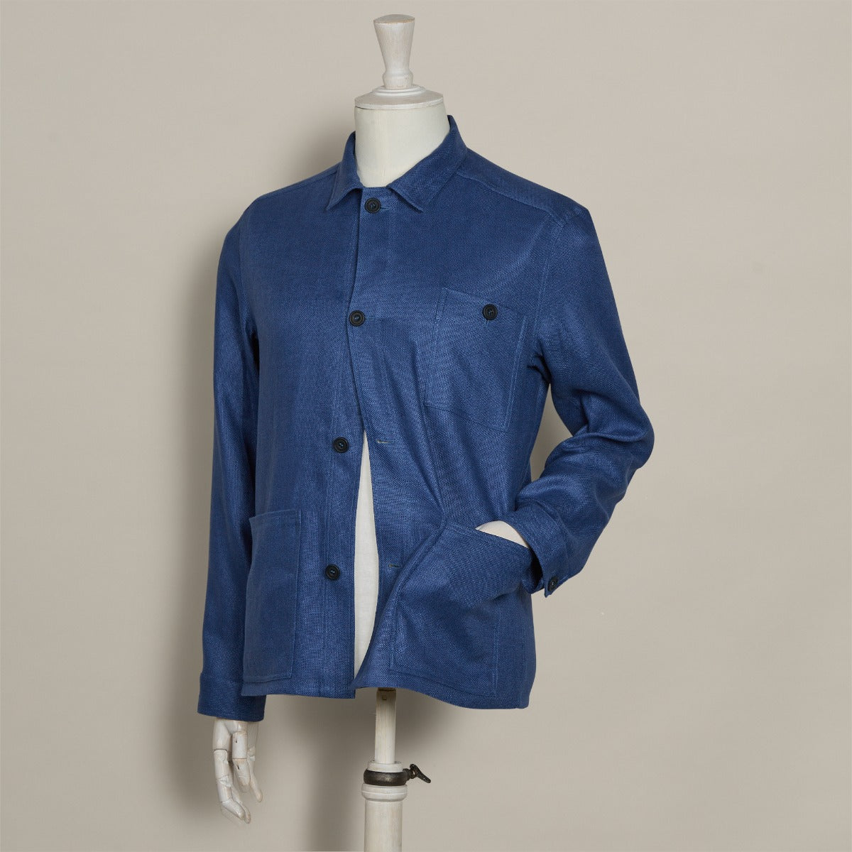 Linen Jacket No. 2 in Dark Blue