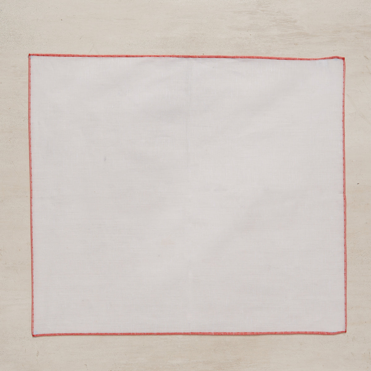 Linen Cotton Pocket Square Light Edge