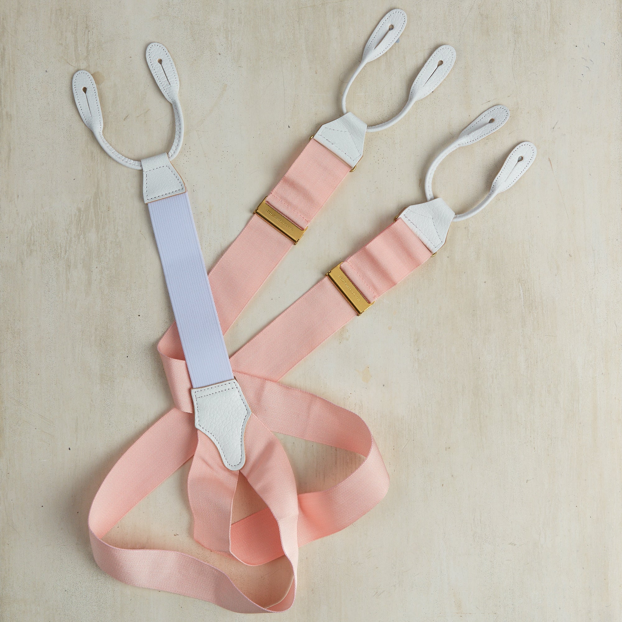 Silk Handmade Braces In Pink