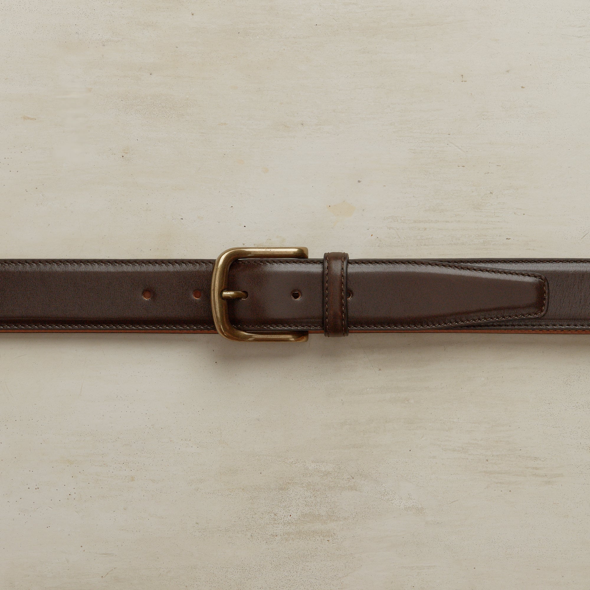 Smooth Nappa Leather Belt In Brown