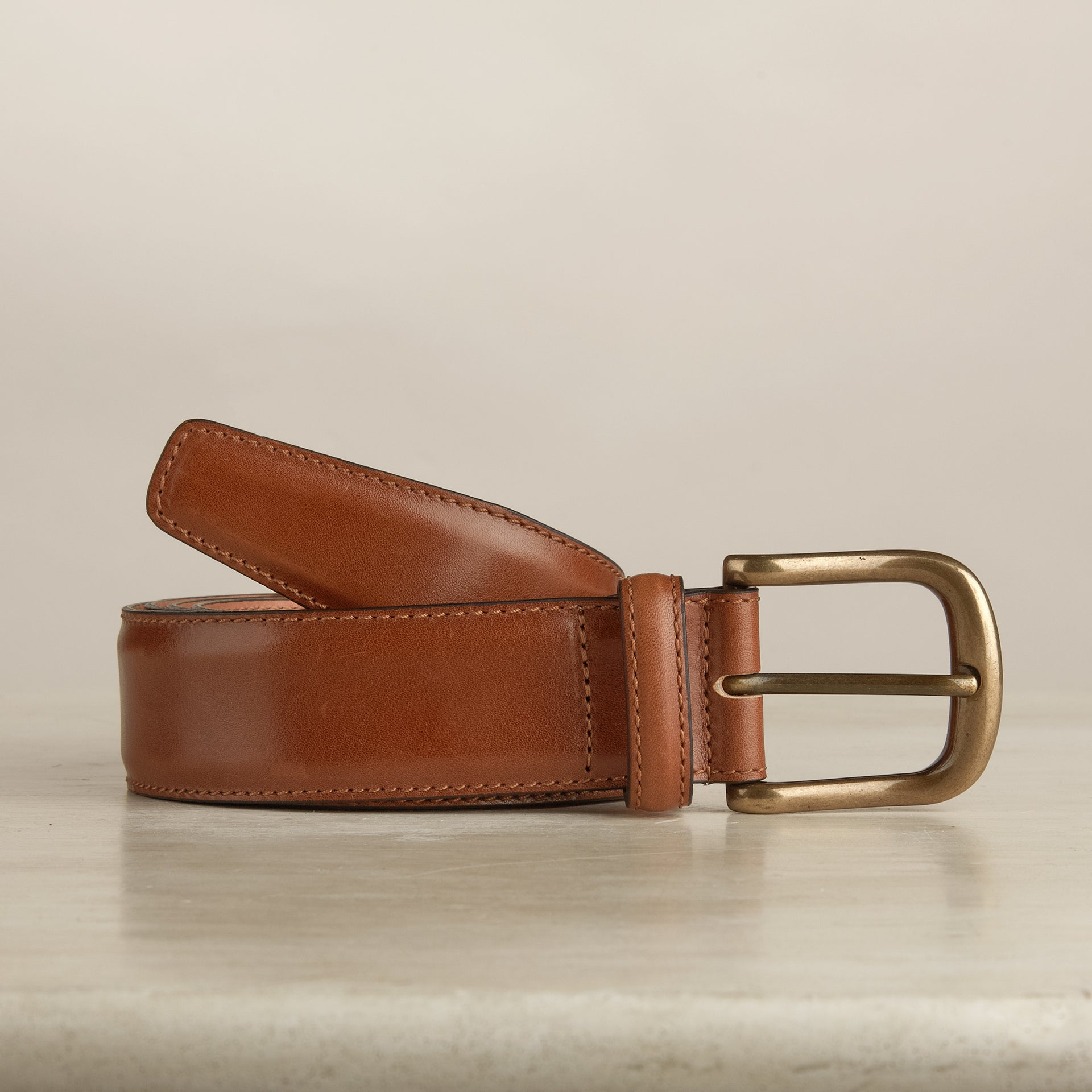 Smooth Nappa Leather Belt Light