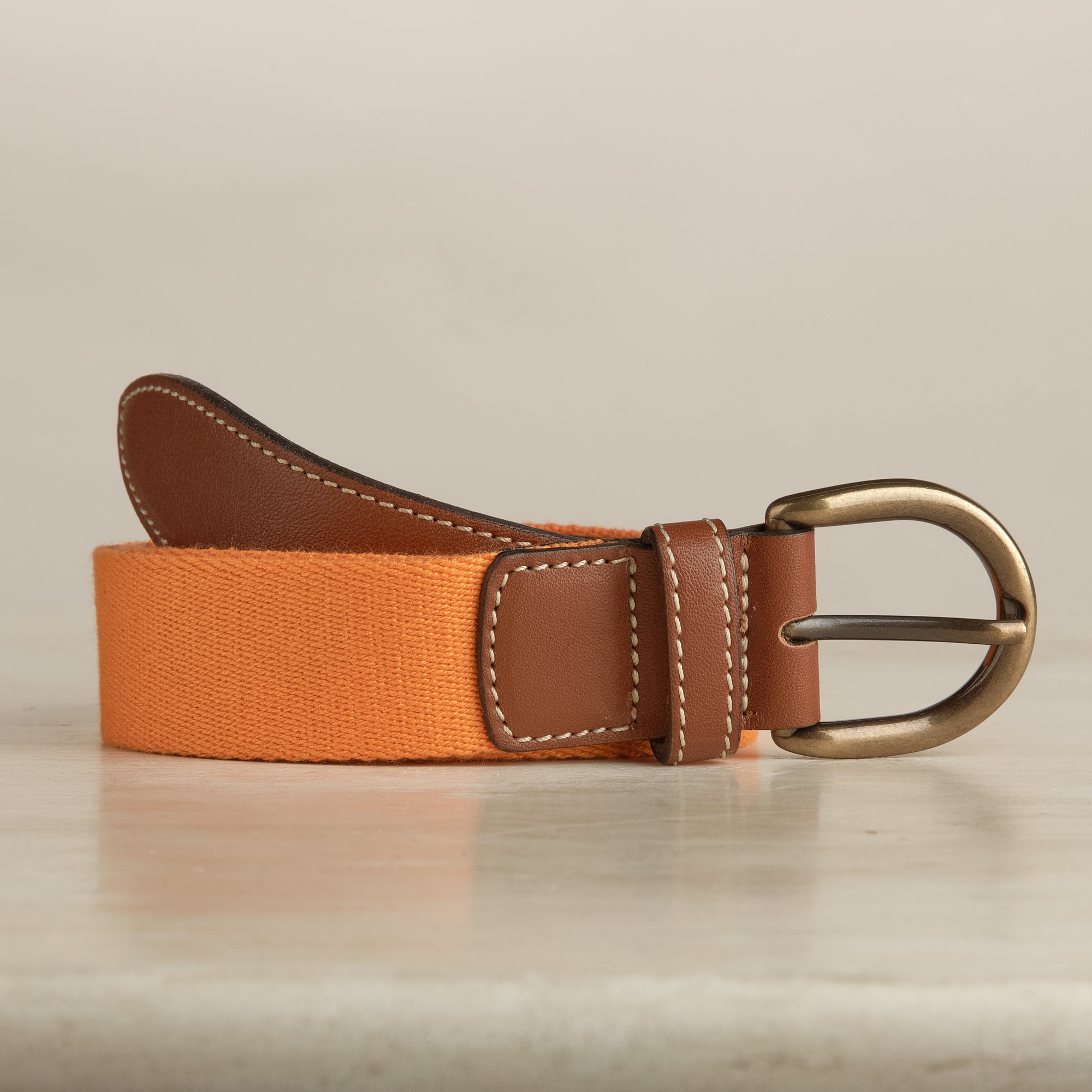 Webbing Belt In Orange