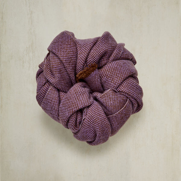 Cashmere Birds-Eye Weave Scarf In Brown and Lilac