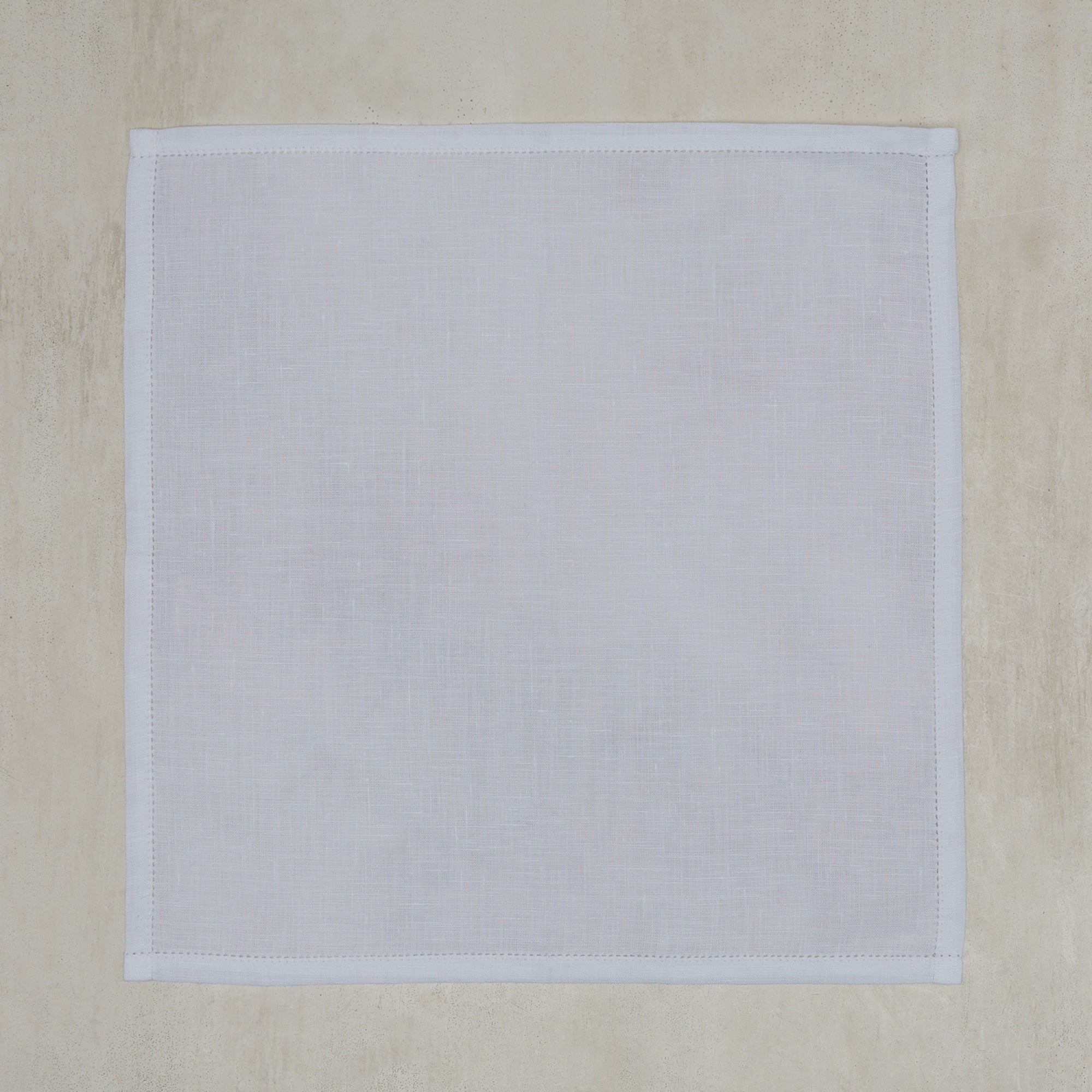 Drawn Thread Linen Pocket Square