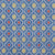 Cotton Mosaic Pocket Square In Dark Blue And Yellow