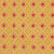 Cotton Mosaic Pocket Square In Yellow and Coral