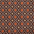 Cotton Mosaic Pocket Square In Brown And Rust