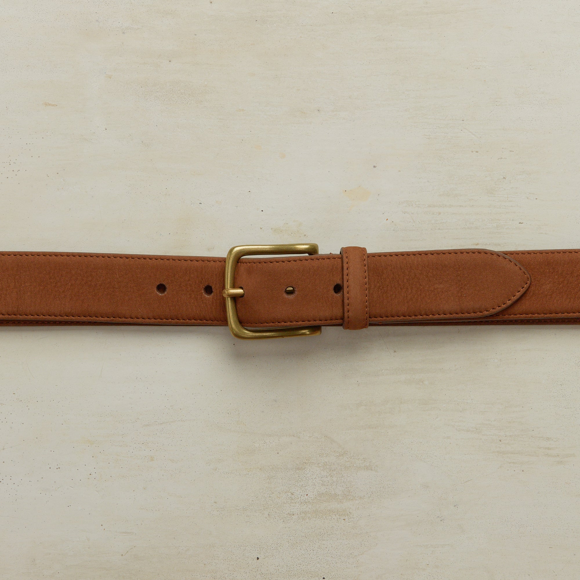 Suede Belt In Light Brown