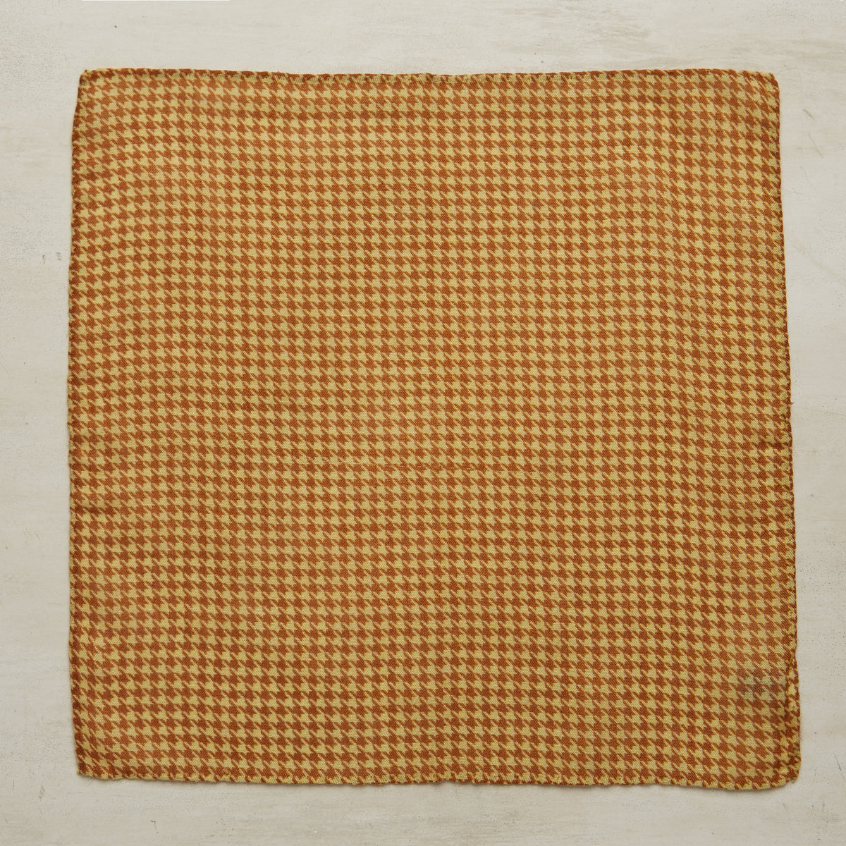 Wool Silk Houndstooth Pocket Square
