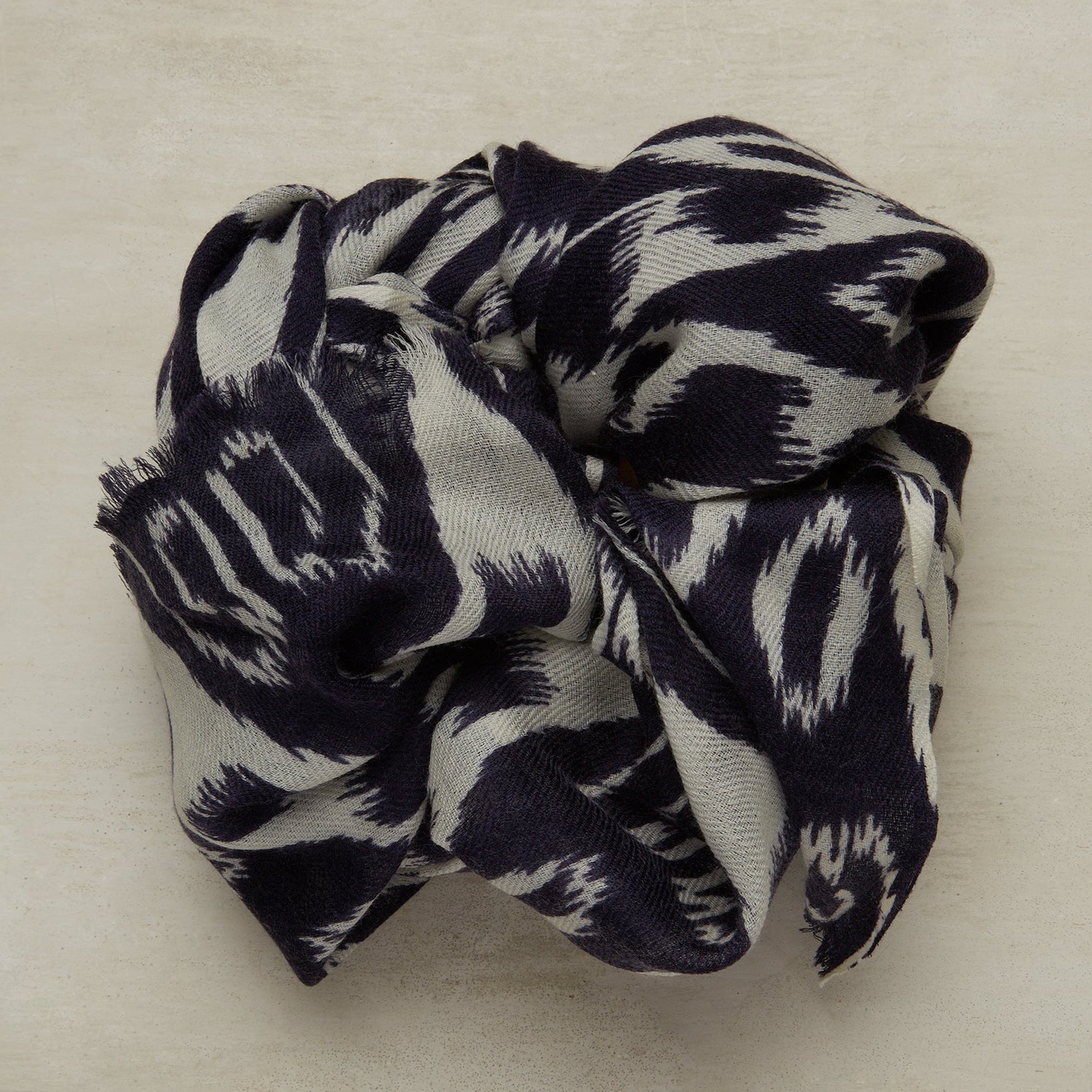 Cashmere Silk Ikat Scarf
