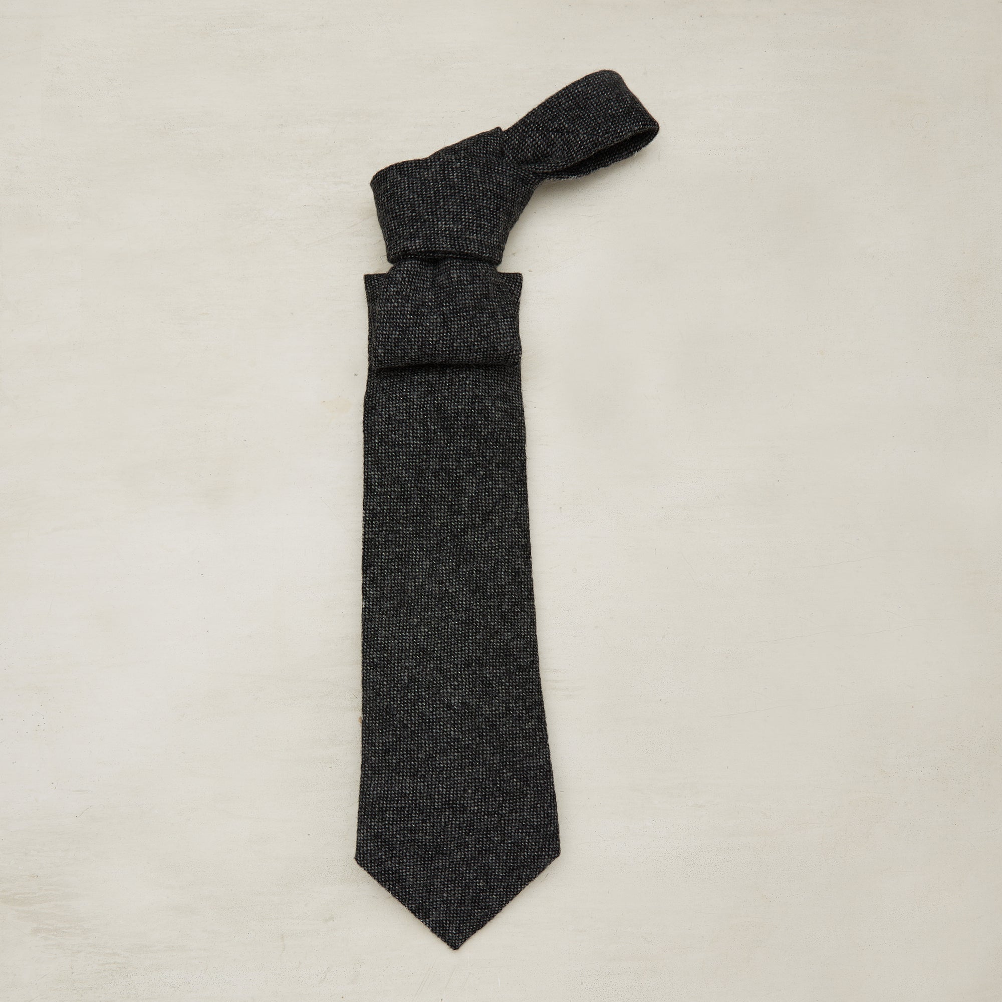 Tweed Tie In Charcoal