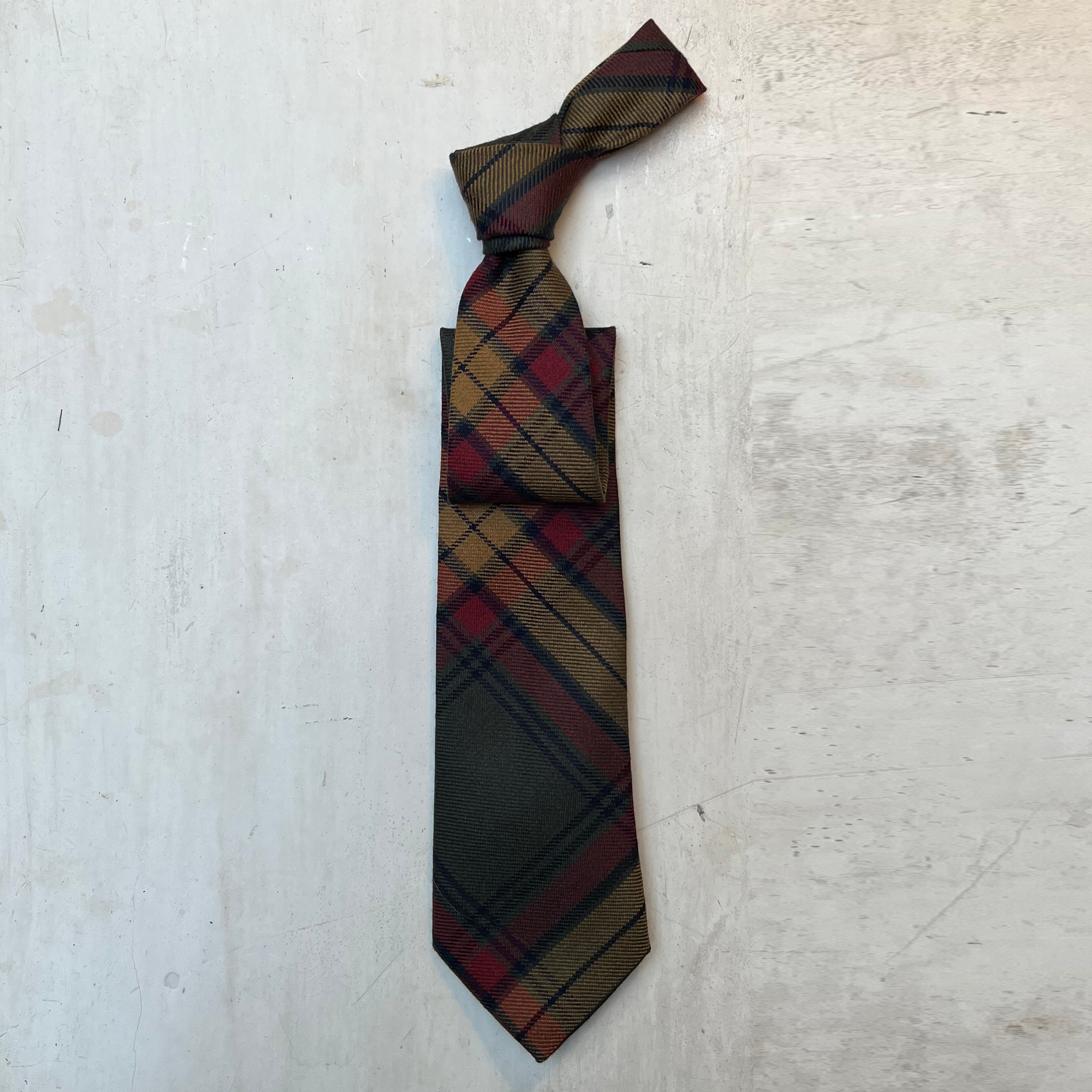 Tartan Tie in Dark Green