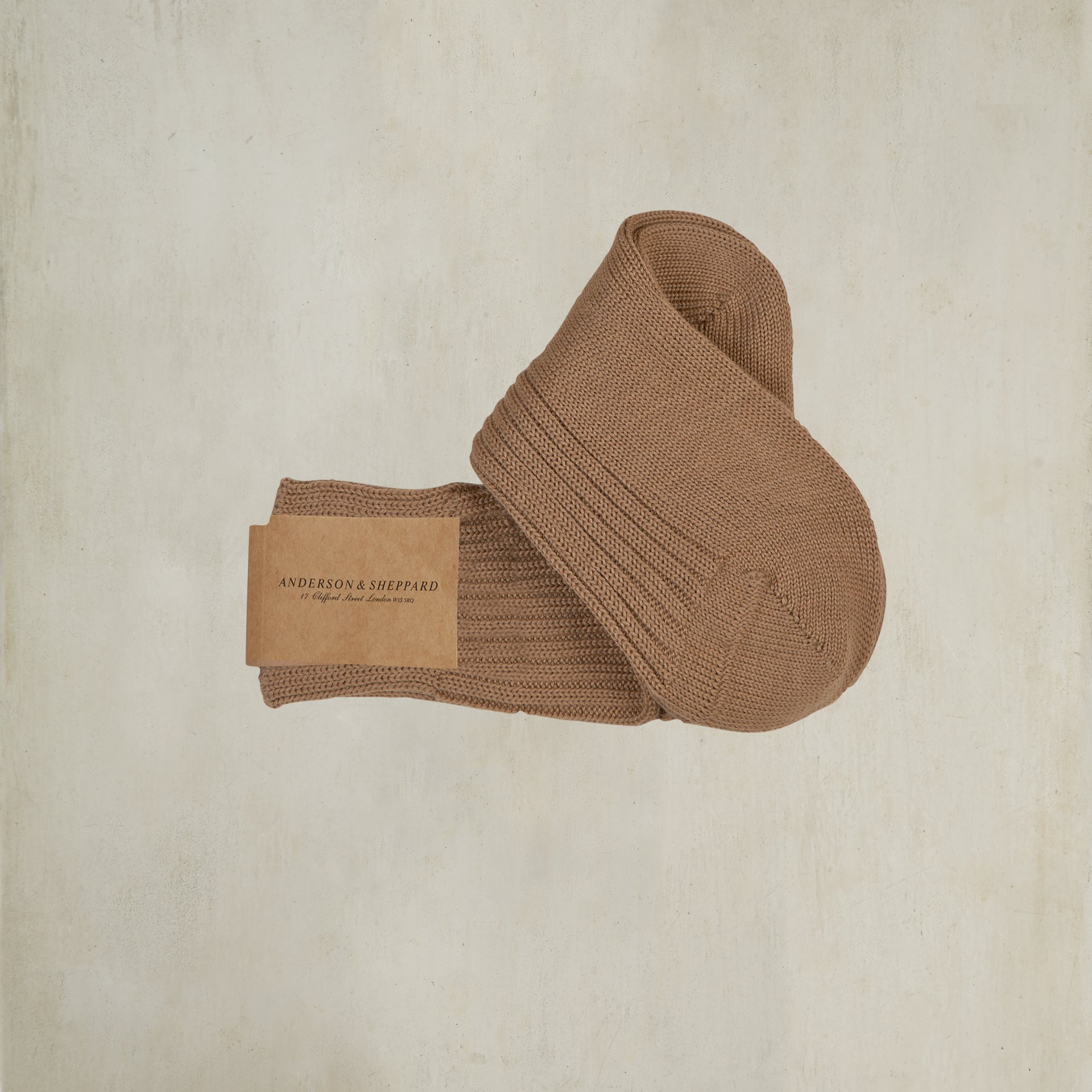 Thick Woollen Rib Socks Dark