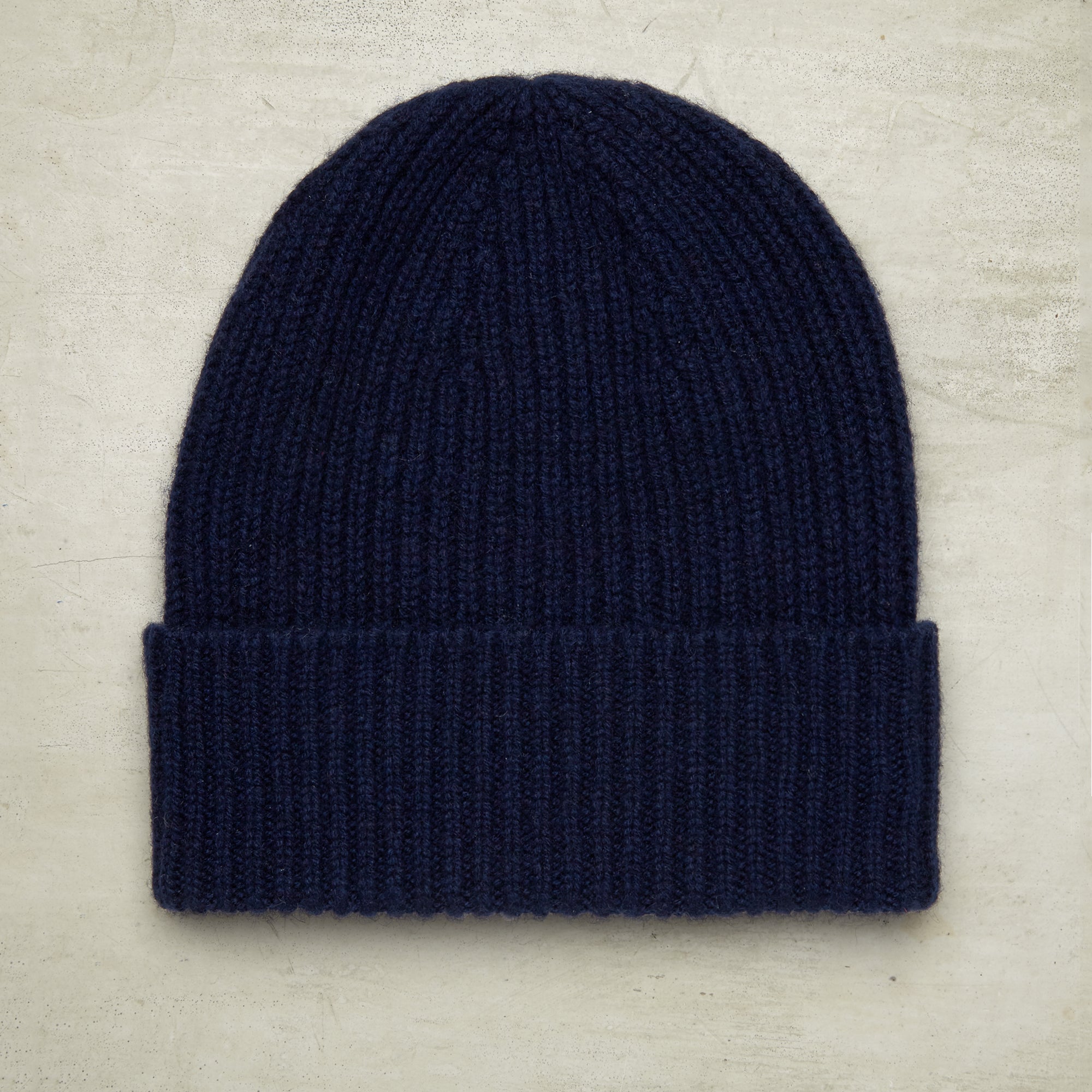 Ribbed Knit Cashmere Hat In Navy