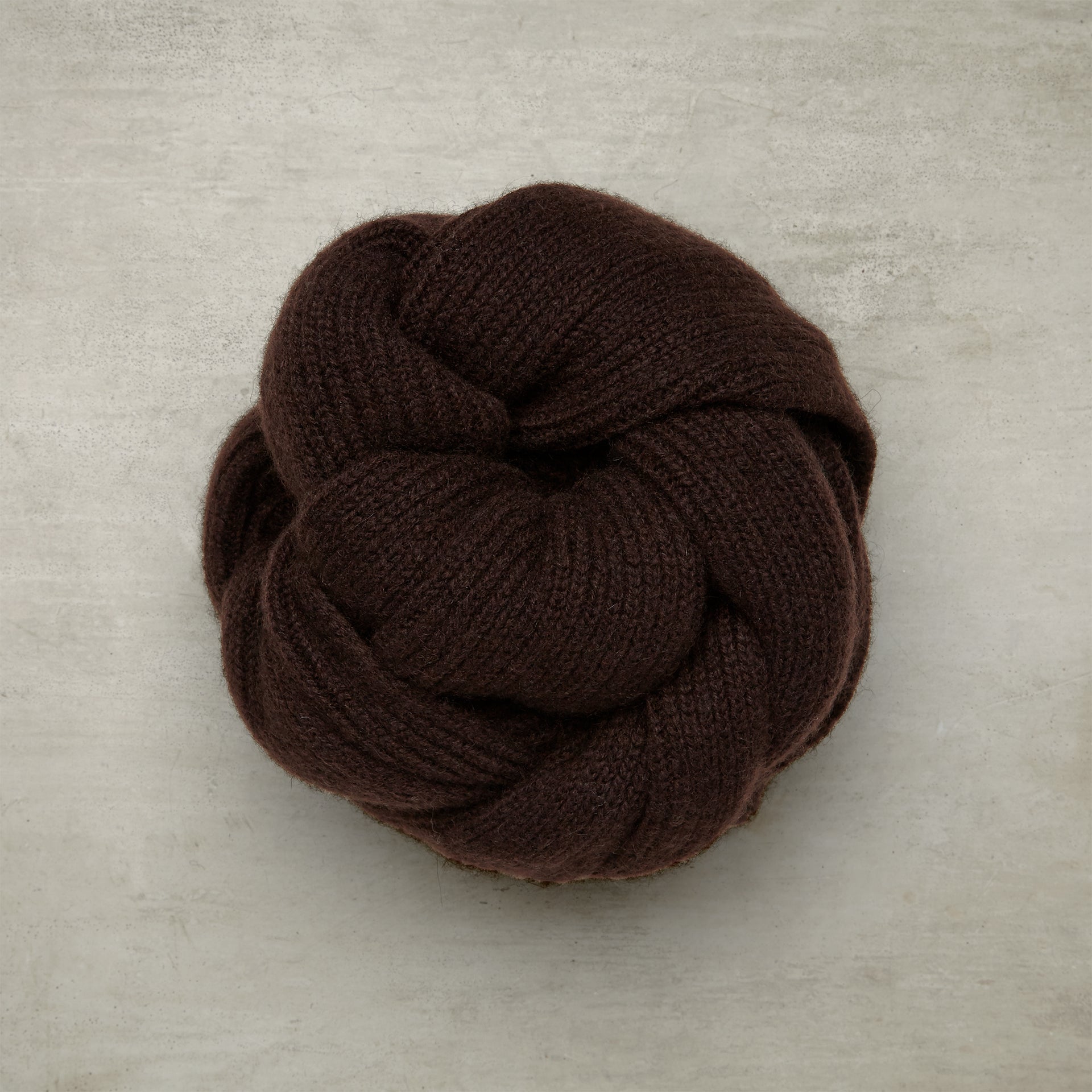 Ribbed Cashmere Scarf Dark