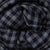 Small Check Cashmere Scarf In Navy And Grey