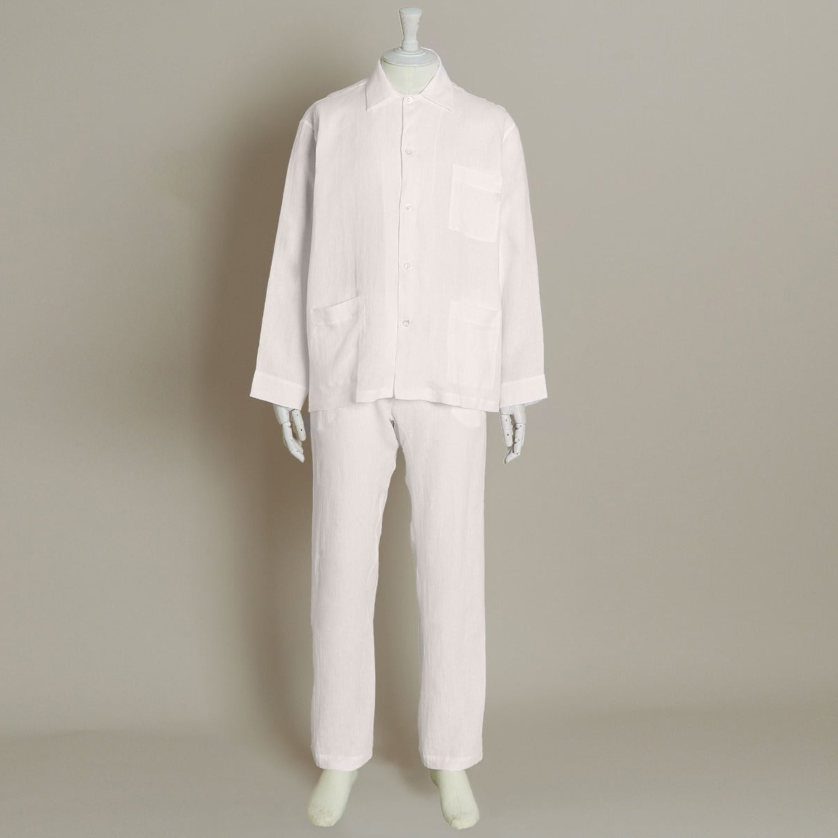 Linen Pyjamas In Light Pink