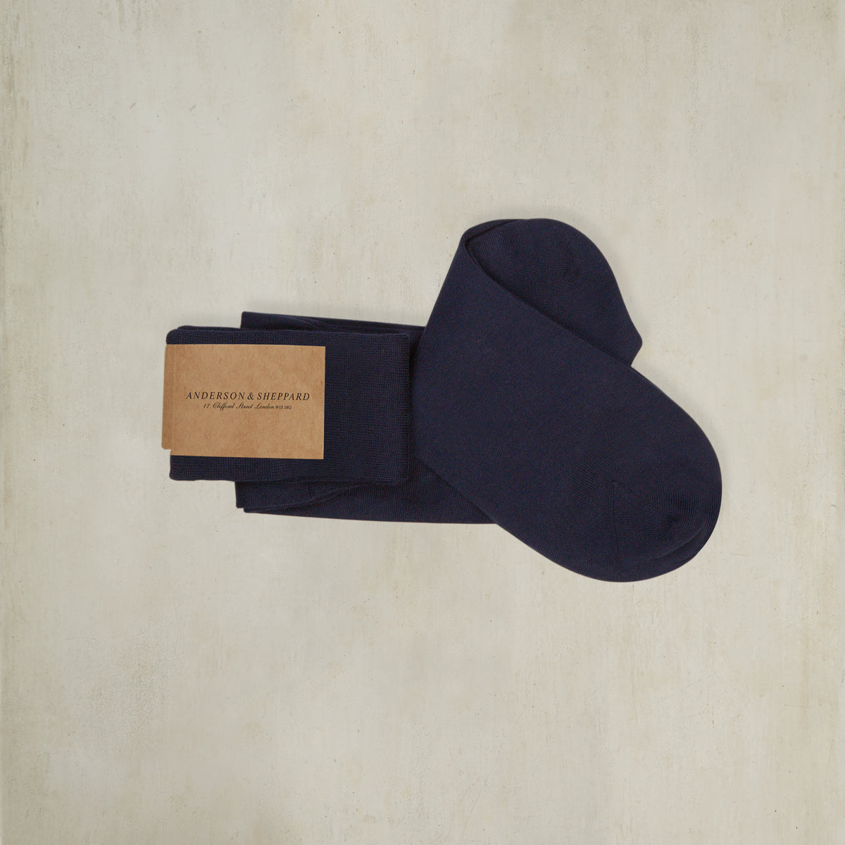 Sea Island Cotton Long Plain Socks