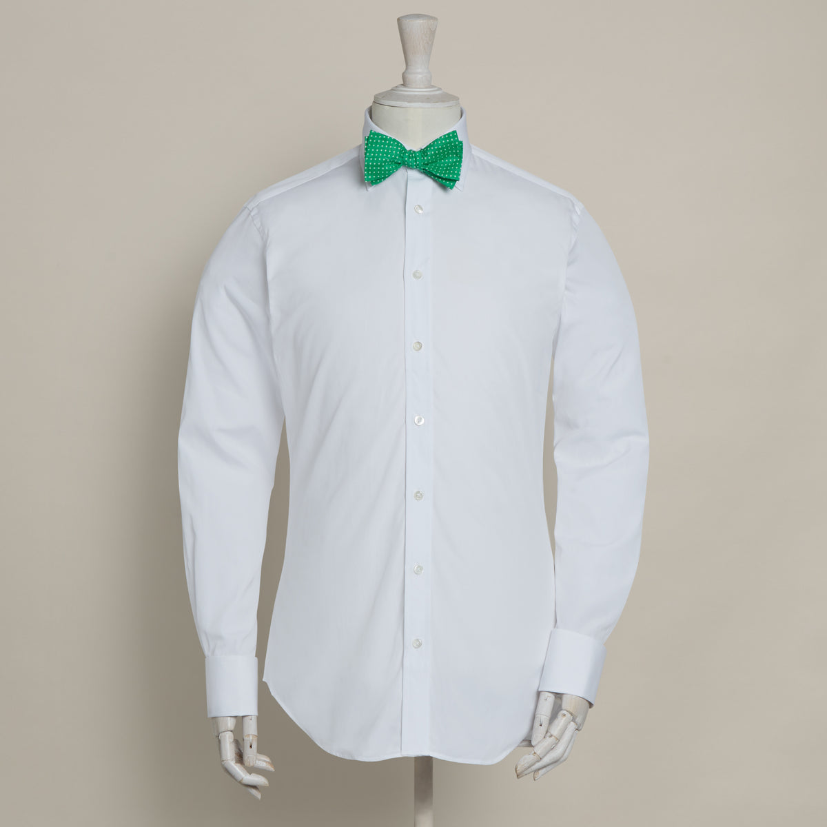 Spotted Print Silk Bow Tie