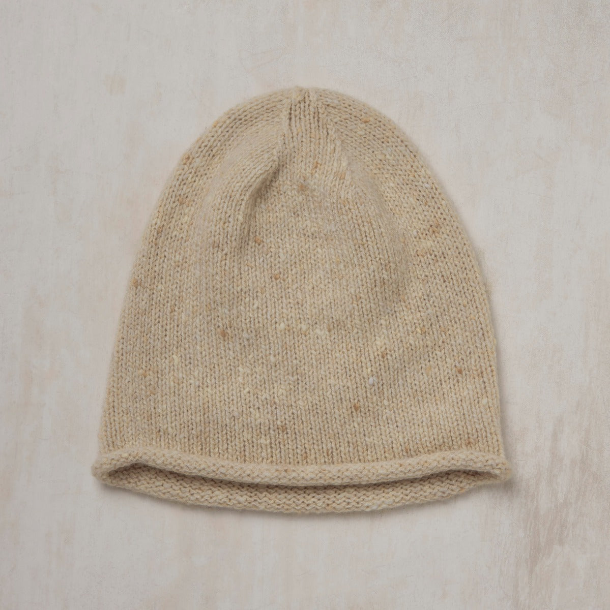 Donegal Knitted Hat In Natural