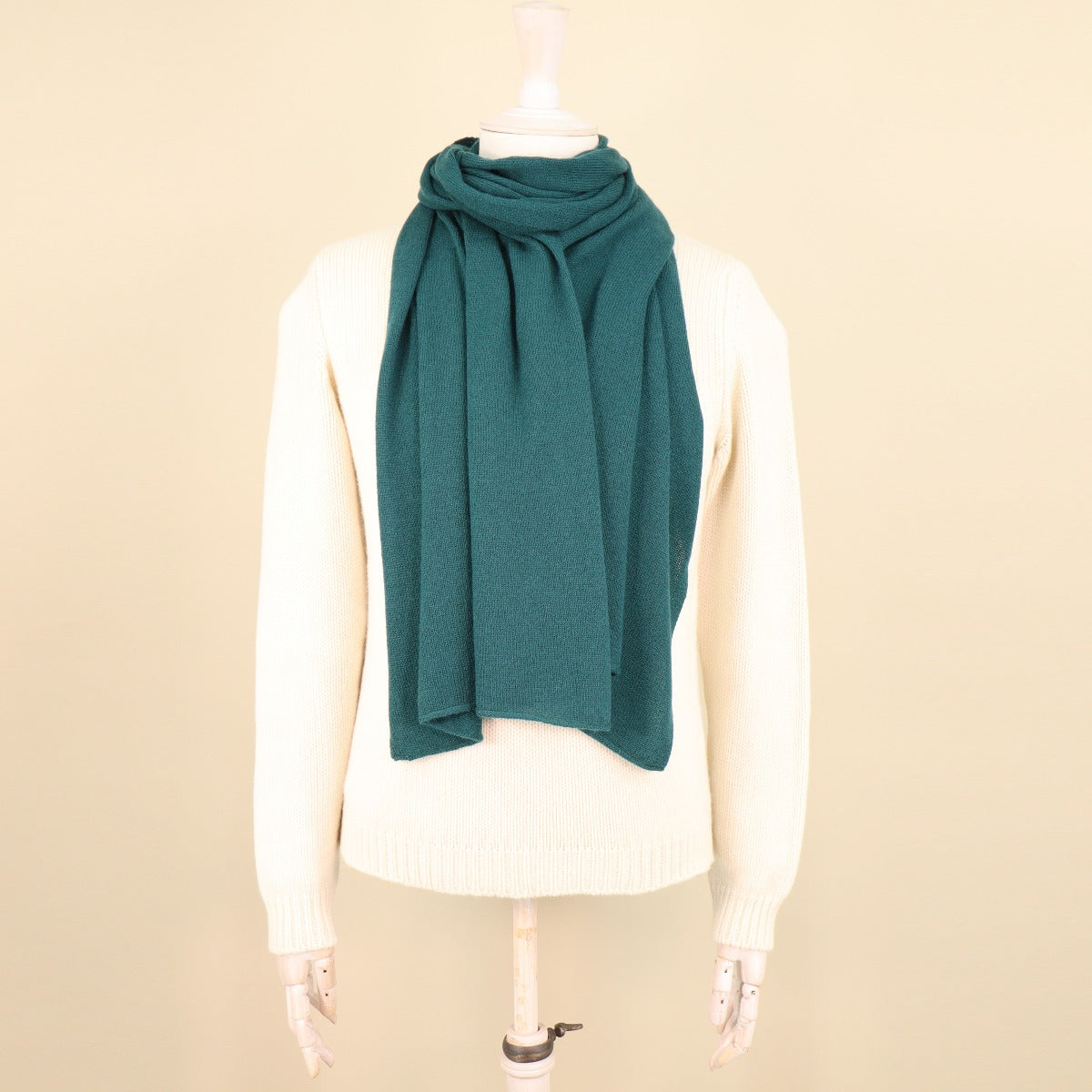 NWT Green Cashmere buy Scarf