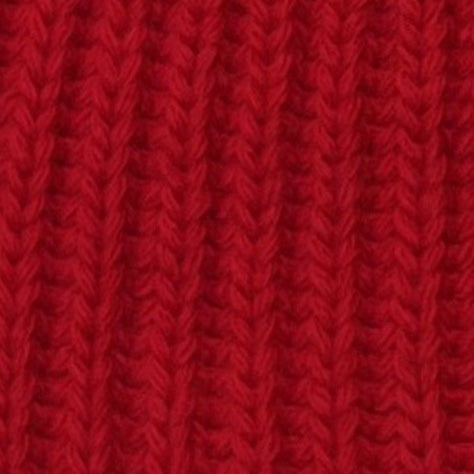 Soft Lambswool Heavy Knit Hat In Dark Red