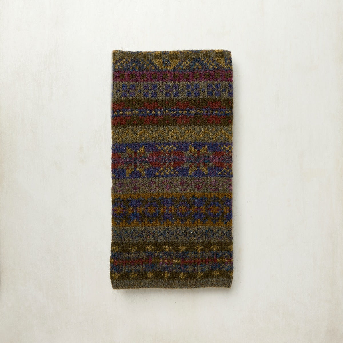 Fair Isle Knitted Scarf