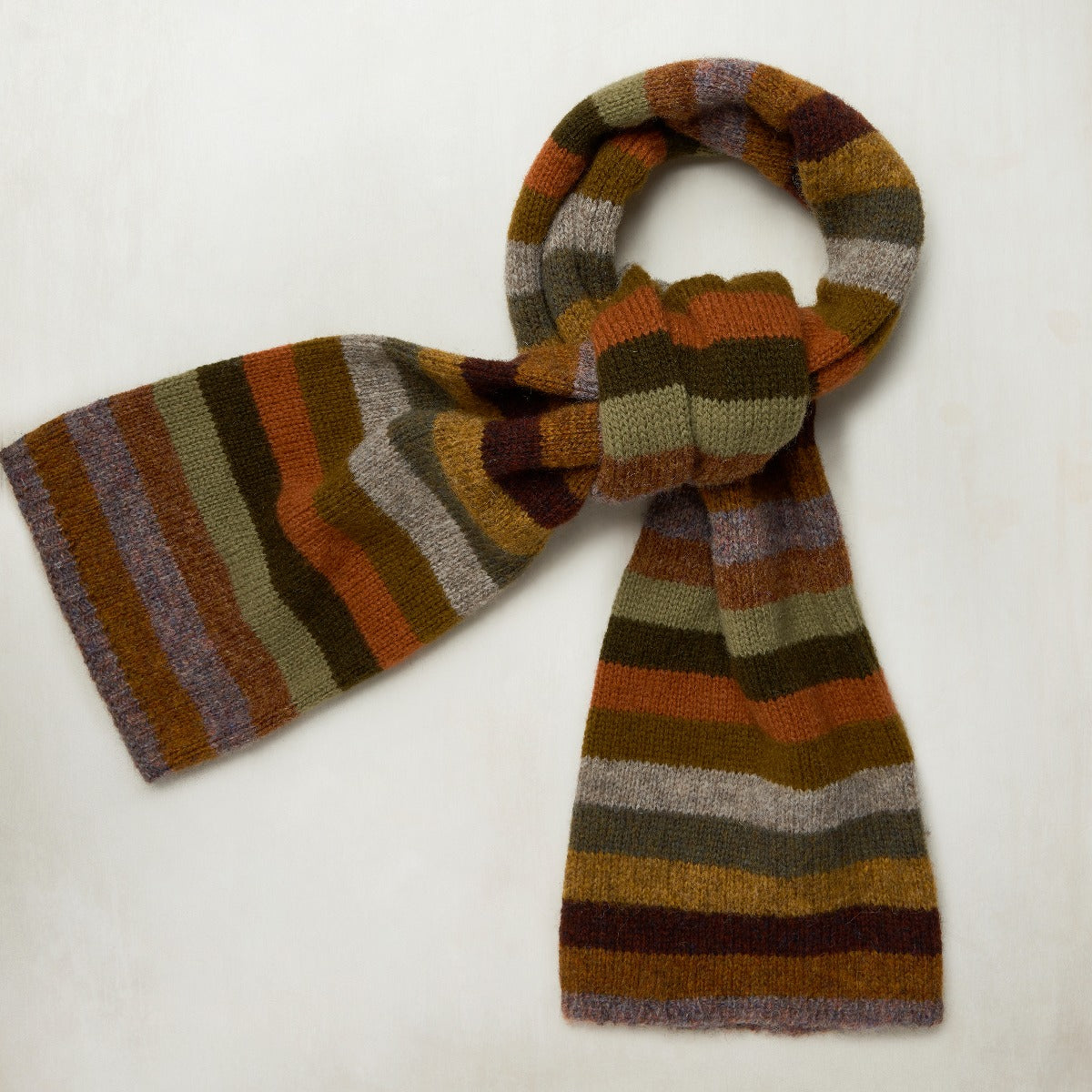 Striped Knitted Scarf