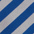 Striped Silk Woven Tie In Blue And Silver