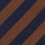 Striped Silk Woven Tie In Tobacco And Navy