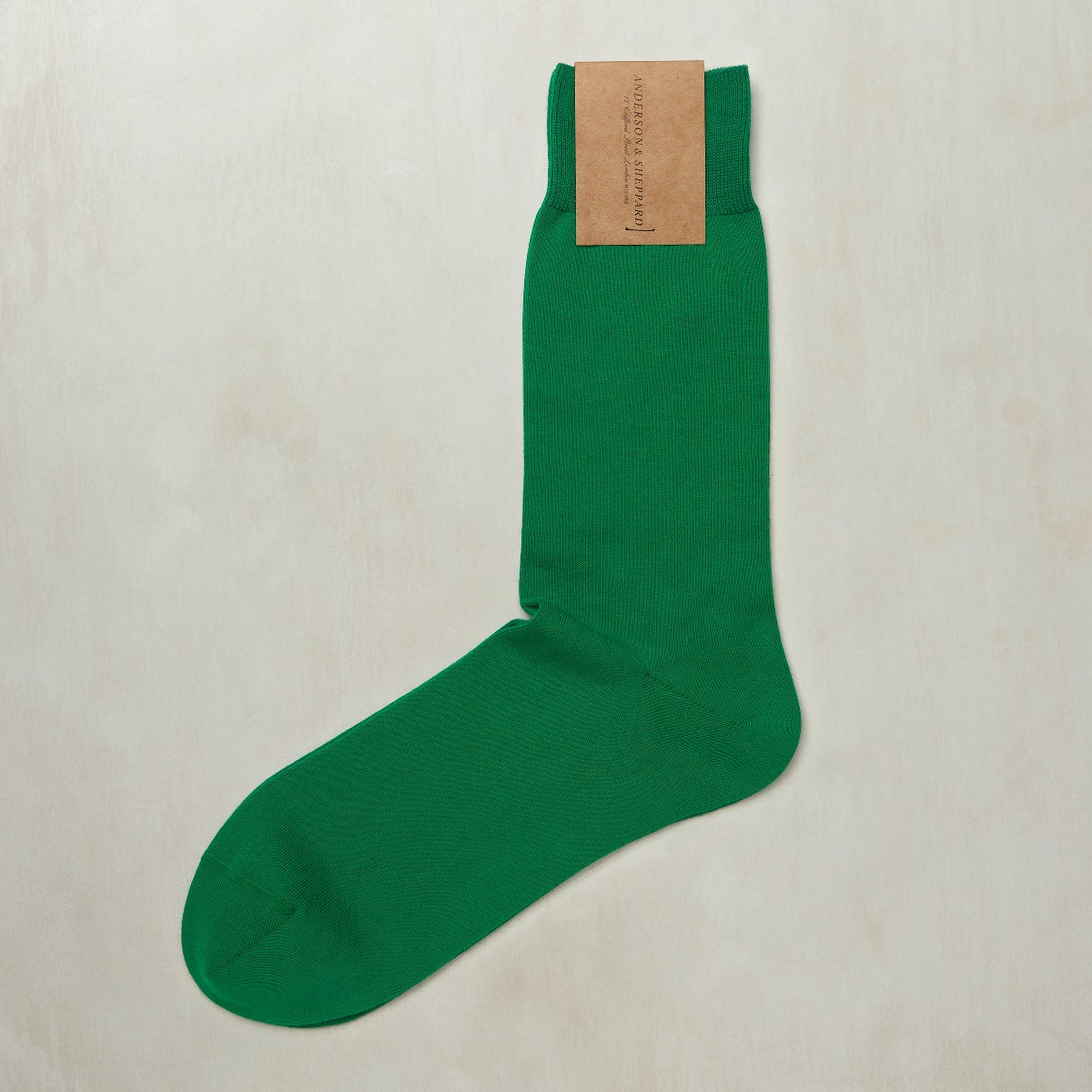 Plain Cotton Socks In Green