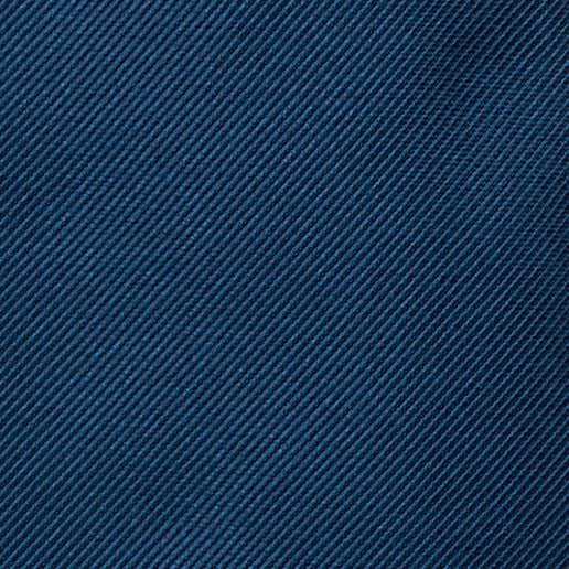 Plain Silk Tie In Dark Blue