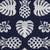 Cotton And Silk Pineapple Print Scarf in Navy