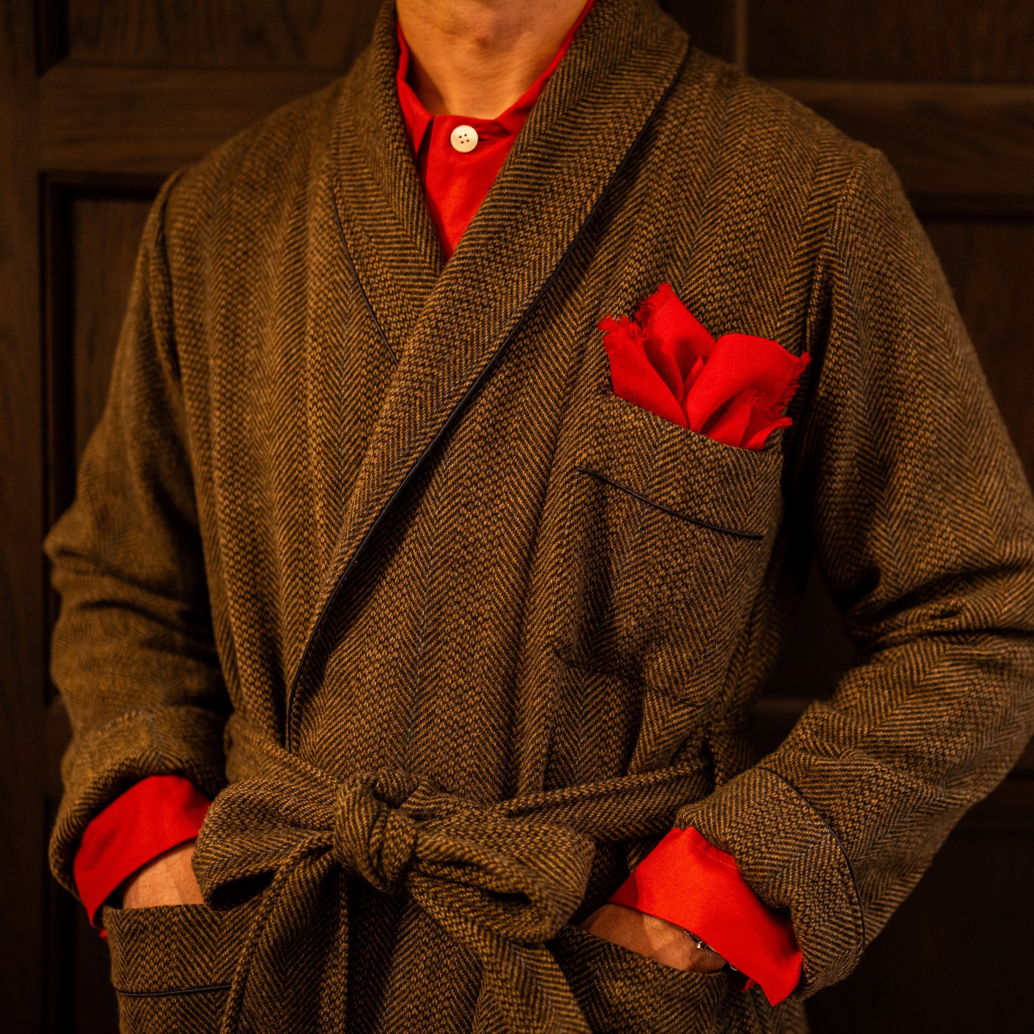 Woollen Herring Dressing Gown