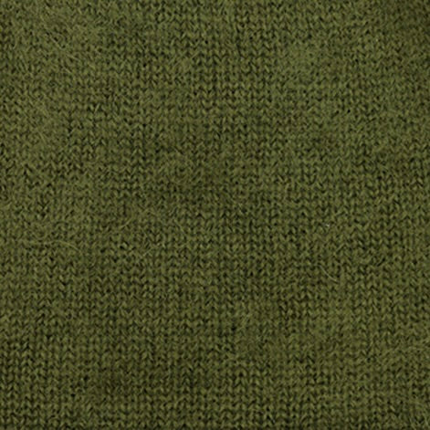 Mohair Beanie Hat in Green