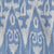 Cotton Ikat Pocket Square in Sky and White