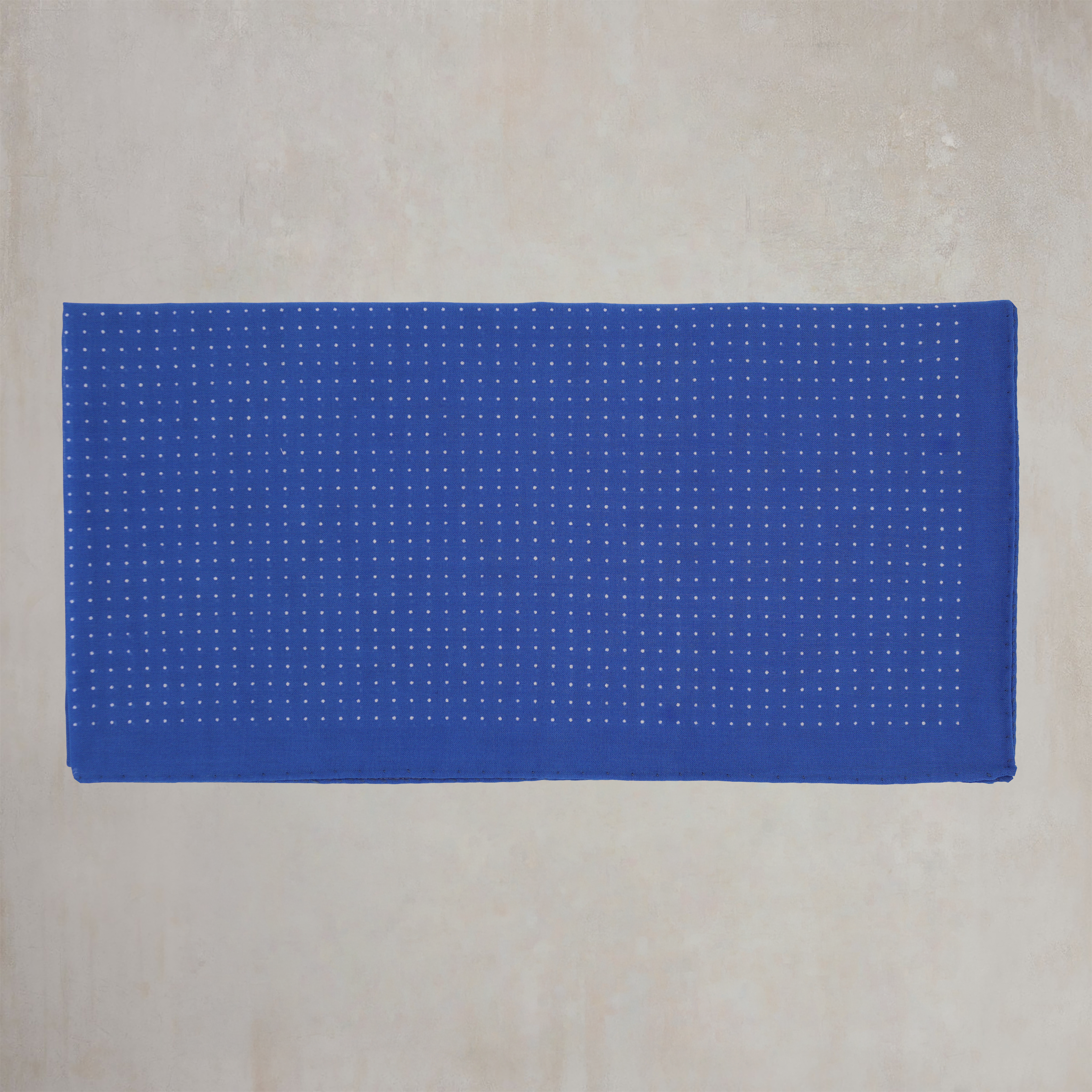 Cotton Spotted Neckerchief in Blue and White
